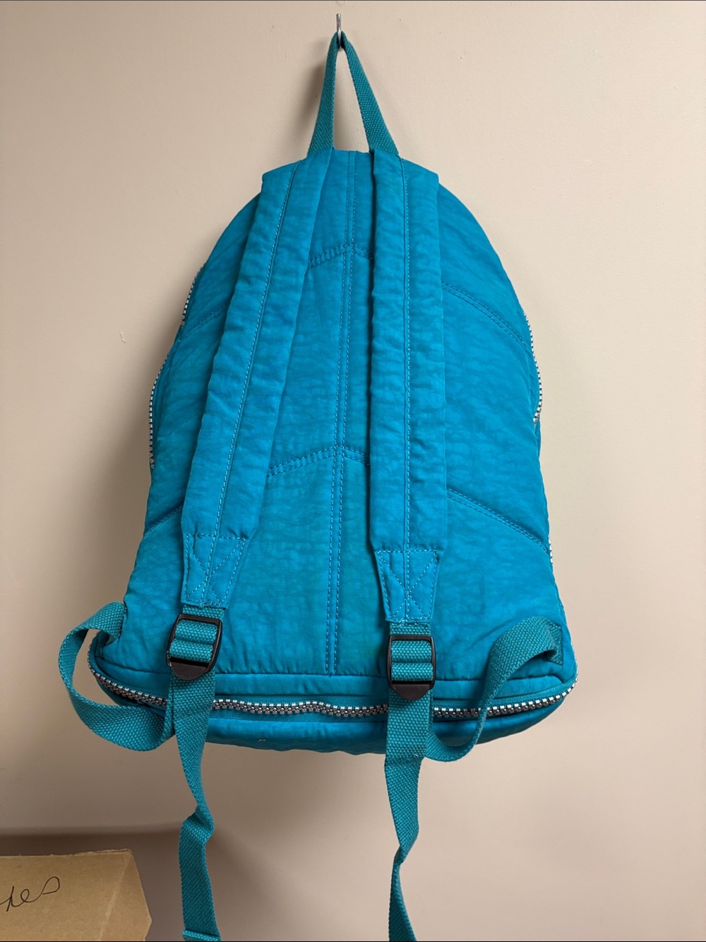 Kipling Backpack Turquoise w Charm - Picture 6 of 11